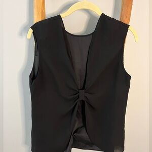 EXPRESS black top with bow cutout detail on the back. Size small. EUC